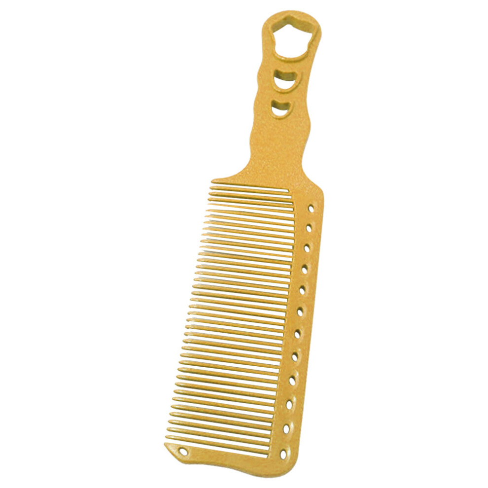 Solustre Unisex Yellow Resin Combs For Hair Cutting Salon Use