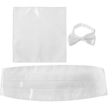 men's cummerbund bow tie set with handkerchief for weddings parties proms