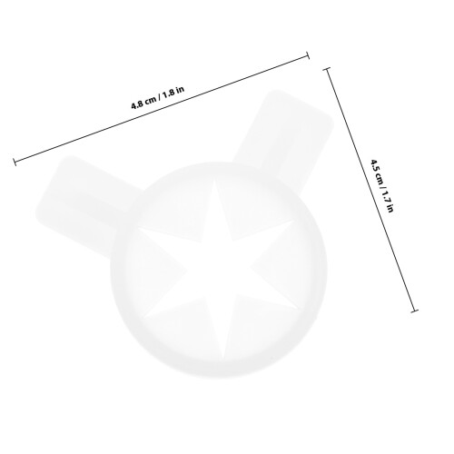 ice cream machine nozzle cookie shaping caps plastic white 1