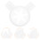 ice cream machine nozzle cookie shaping caps plastic white 11