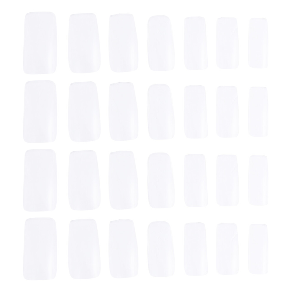 Happyyami 350 Pcs Transparent Full Cover Fake Nails Mixed Models Nail Stickers