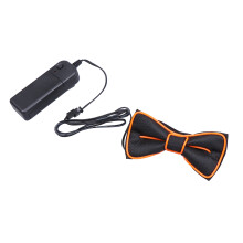 orange led glowing tie flashing bow tie luminous party photo prop