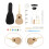 2 sets ukulele diy materials kit handmade instrument supplies 11