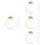 48 pcs clear plastic empty baubles DIY fillable hanging ornaments 8
