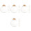 48 pcs clear plastic empty baubles DIY fillable hanging ornaments 5