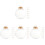 48 pcs clear plastic empty baubles DIY fillable hanging ornaments 4