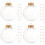 48 pcs clear plastic empty baubles DIY fillable hanging ornaments 7