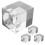 4pcs clear crystal square tealight holders for wedding decor 10