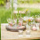 4pcs clear crystal square tealight holders for wedding decor 4