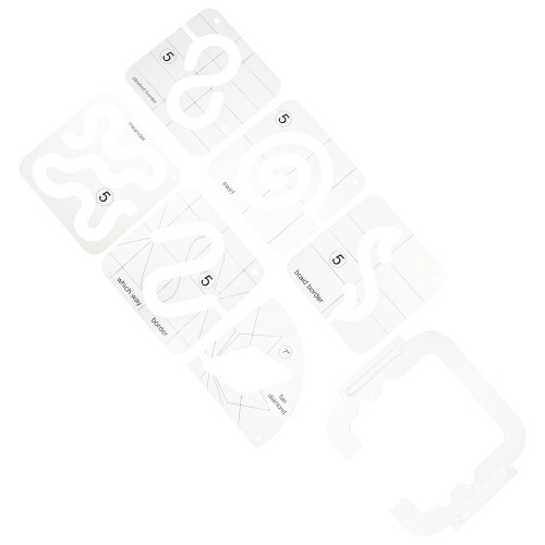 7pcs acrylic sewing patchwork rulers for diy pattern splicing