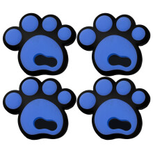 4pcs anti-slip ski decals for snowboards, animal paws grip pads