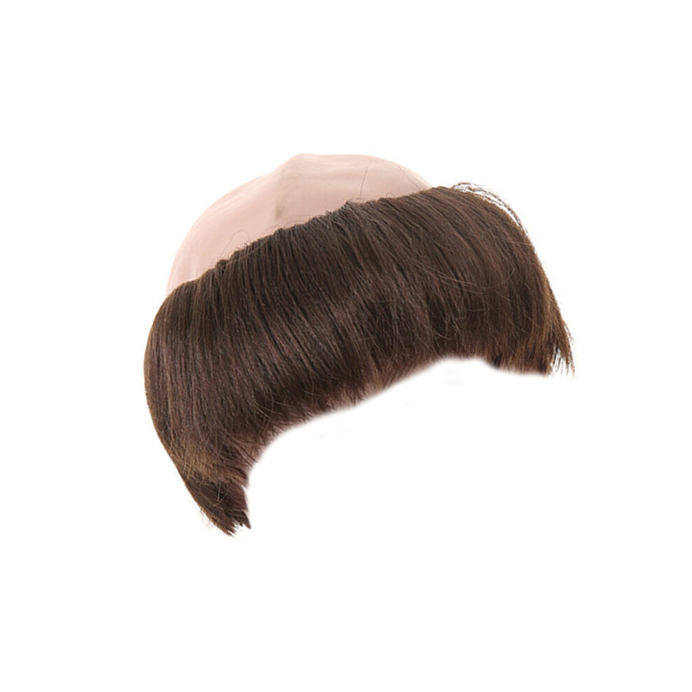 Halloween Bald Caps Headgear Funny Bald Hat Wigs Cosplay-A