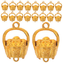 200 pcs plastic flower basket pendants for diy crafts and party decor