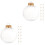 24 pcs clear plastic fillable hanging ornaments 5