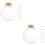 24 pcs clear plastic fillable hanging ornaments 8