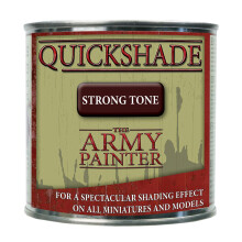 The Army Painter Quickshade Miniature Varnish for Miniature Painting Strong Tone Model Paint Quickshade Varnish Pot/Can (250 ml) Approximately 8.