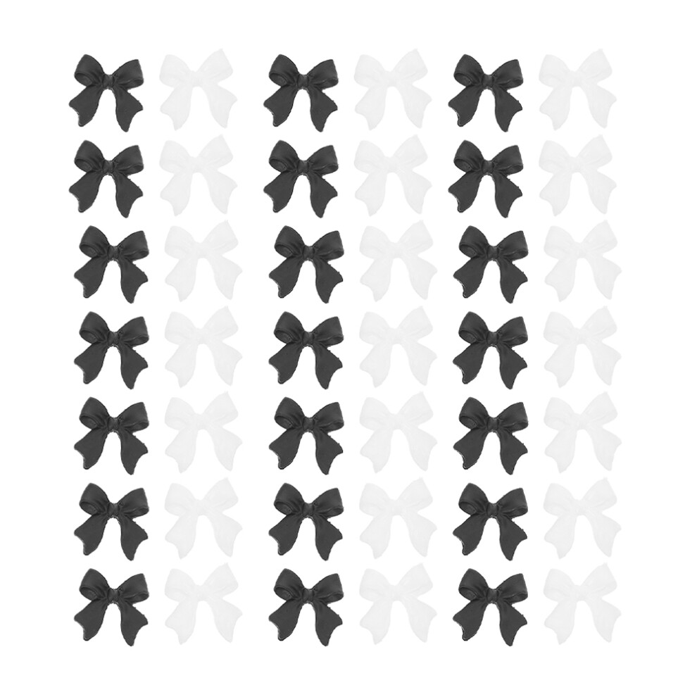 Vaguelly 200Pcs Bow Nail Charms Gems For Women Manicure Decorations