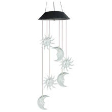 1St Solar Tuinlamp Met Waterdichte Windgong En Wit Licht