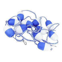 Pool Lane Dividers, Two-Hook Safety Rope, Reusable Pool Lane Rope For Pools/Intracoastal/Beaches, 3m/9.8ft, Blue-White