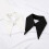 Insert Casual Collar Elegant Half Shirt Blouse Collar-Black 7