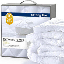 (Single) Premium Mattress Topper 4 (10cm) - Mattress Toppers in Various Sizes - 10 cm Thick Single Double King Queen Bed Sizes