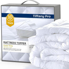 (Super King) Premium Mattress Topper 4 (10cm) - Mattress Toppers in Various Sizes - 10 cm Thick Single Double King Queen Bed Sizes
