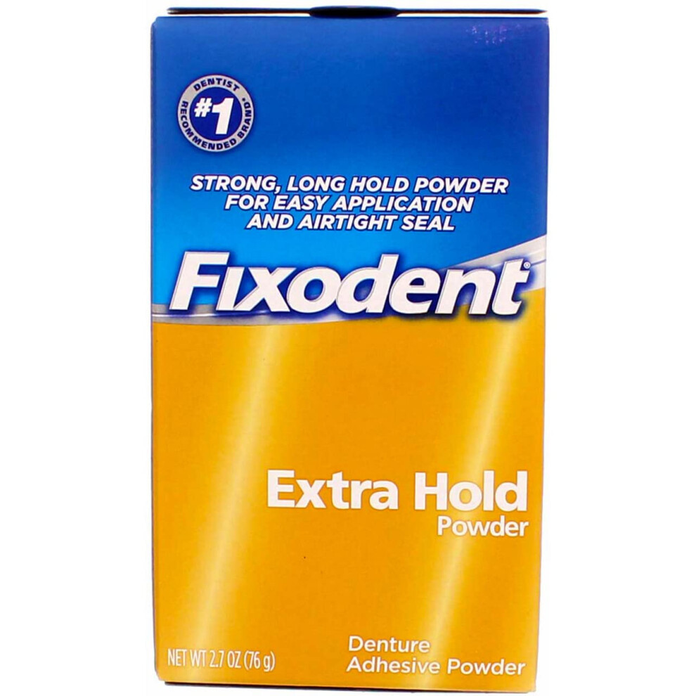 Fixodent Extra Hold Denture Adhesive Powder 2.7 Ounce