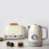 SQ Professional (Ivory ) Epoque Breakfast Set 2pc Kettle & Toaster 3