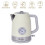 SQ Professional (Ivory ) Epoque Breakfast Set 2pc Kettle & Toaster 10