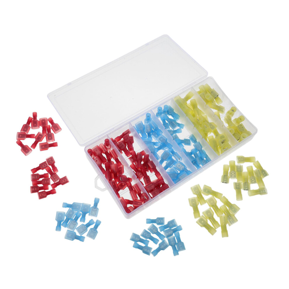 180Pcs Nylon Insulated Male And Female Wire Crimp Terminals Kit High Temp Quick Disconnect Automotive Industrial Wiring 9084446914450