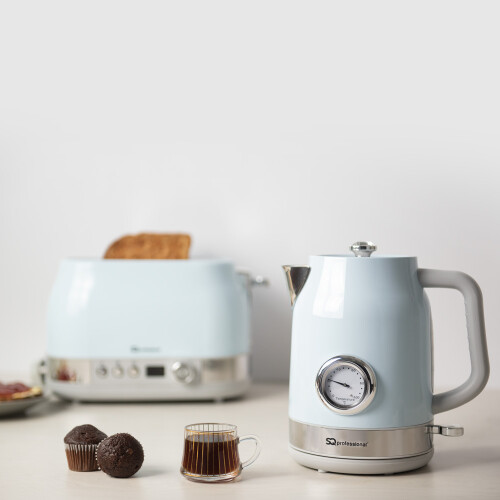 SQ Professional (Azure ) Epoque Breakfast Set 2pc Kettle & Toaster 2