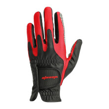 Men's PU Leather Golf Glove for Training and Outdoor Activities, Size M, Black, Left/Right Hand Compatible, Breathable