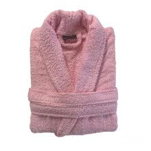 (Pink) 100% Cotton Terry Towelling Bathrobes Unisex Dressing Gowns For Men And Women Hotel & Spa Super Absorbent Quality.