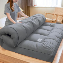 (Grey Topper, Super King (180cm x 200cm)) 10CM Thick Grey Mattress Topper Deep Hotel Quality Thickness With Elasticized Corners | Soft & Comfy Box Stitched Hotel Quality Breathable N