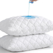 (Pack of 4 PillowCase (50cmx75cm)) Waterproof Quilted Mattress Protector – Soft, Breathable & Hypoallergenic Cover, Deep Fit, Extra Comfort & Protection, Noiseless & Washable
