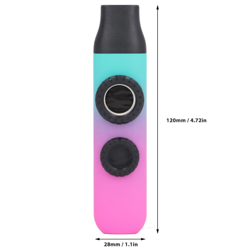Double Hole Adjustable Tone Kazoo with Replacement Diaphragm in ABS and Silicone 1