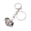 1pc multi-layer photo pendant keychain, openable ball locket (grey) 1