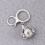 1pc multi-layer photo pendant keychain, openable ball locket (grey) 11