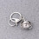 1pc multi-layer photo pendant keychain, openable ball locket (grey) 5
