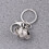 1pc multi-layer photo pendant keychain, openable ball locket (grey) 3
