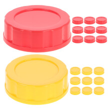 10pcs wide mouth bottle lids with sealing rings for milk storage travel