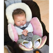 newborn baby cushion pad head body support pink