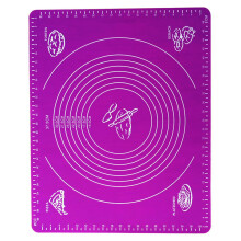 2 pcs extra large purple silicone baking mat 50x40cm with measurements