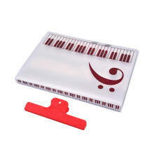 40 sheets a4 music folder for piano band choral waterproof red clamp