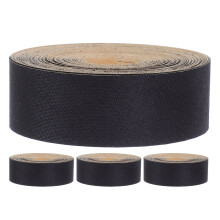 4 rolls 5m black lampshade trim tape, adhesive fabric for light covers