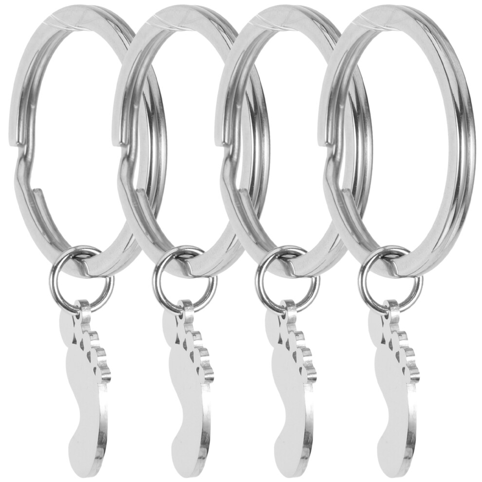 16 Pcs Baby Footprint Keychain Party Favors Hanging Pendants Aboofan