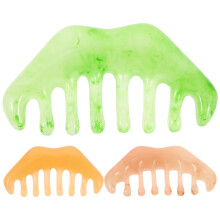 3pcs wide tooth massage comb for scalp acupoint hair care