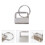 25Pcs Rustproof Metal Key Fob Hardware Silver for Stylish Keychain Use 10