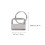 25Pcs Rustproof Metal Key Fob Hardware Silver for Stylish Keychain Use 2