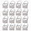 25Pcs Rustproof Metal Key Fob Hardware Silver for Stylish Keychain Use 11